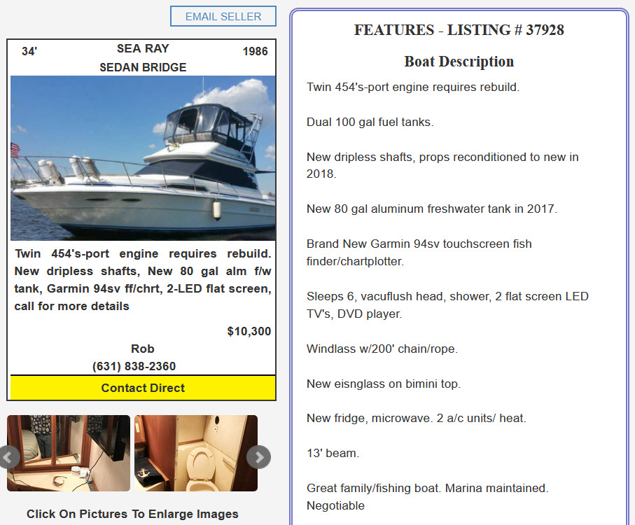 Sell boat